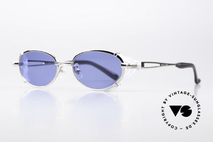 Jean Paul Gaultier 56-0035 Ovale 90er Titan Sonnenbrille, ein Designer-Stück eben (in absoluter Spitzenqualität), Passend für Herren und Damen