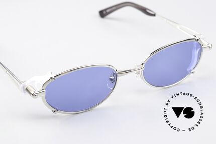 Jean Paul Gaultier 56-0035 Ovale 90er Titan Sonnenbrille, KEINE Retromode, sondern ein 30 Jahre altes Original!, Passend für Herren und Damen
