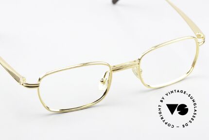 Jil Sander J90 Vergoldete Titanfassung 90er, die Glashöhe ist 31mm = somit auch gleitsichtfähig, Passend für Herren und Damen