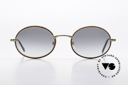 Giorgio Armani 223 90er Brille Mit Lederüberzug, absoluter Klassiker in Farbe & Form; zeitlos elegant, Passend für Herren und Damen
