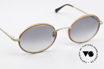 Giorgio Armani 223 90er Brille Mit Lederüberzug, ungetragen (wie all unsere 90er Jahre DesignKlassiker), Passend für Herren und Damen