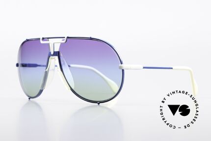Cazal 901 Targa Design 80er Brille Neues Sonnenglas, col. 313 mit neuen tricolor Sonnengläsern, Passend für Herren und Damen