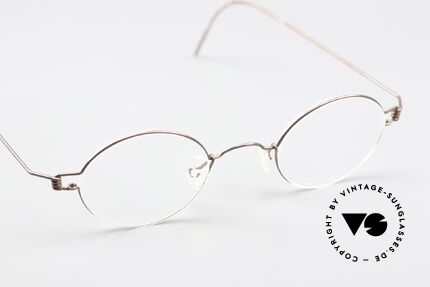 Lindberg Corona 40 Air Titan Rim Bronze Kupfer Fassung Small, ungetragenes Designerstück + orig. Lindberg Magnet-Etui, Passend für Herren und Damen