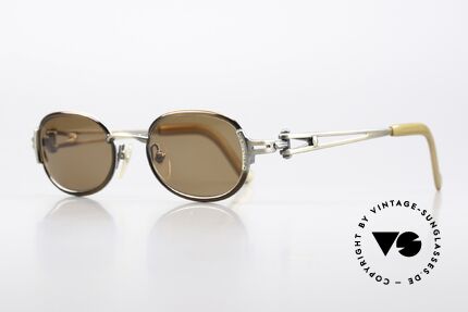 Jean Paul Gaultier 56-0004 Ovale Sonnenbrille Von 1996, herausragende Verarbeitungsqualität (made in Japan), Passend für Herren und Damen