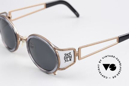 Jean Paul Gaultier 58-6201 Designer Steampunk Brille, heutzutage oft auch als Steampunk-Brille bezeichnet, Passend für Herren und Damen