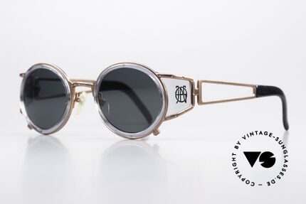 Jean Paul Gaultier 58-6201 Designer Steampunk Brille, tolle Metall-Kunststoff-Kombination & Kolorierung, Passend für Herren und Damen