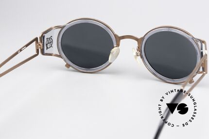 Jean Paul Gaultier 58-6201 Designer Steampunk Brille, u.a von diversen Promis getragen (z.B. Chris Brown), Passend für Herren und Damen