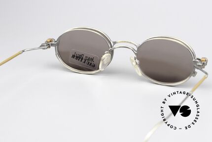 Jean Paul Gaultier 55-8106 Ovale Vintage Brille Clip-On, KEINE Retrobrille, sondern ein kostbares altes Original!, Passend für Herren und Damen