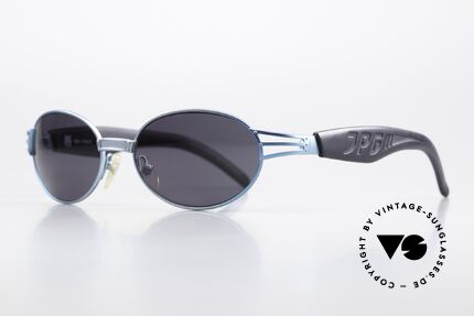 Jean Paul Gaultier 58-7203 Türkis Metallic Brille 1999, tolle Metall-Kunststoff-Kombination & Kolorierung, Passend für Herren und Damen