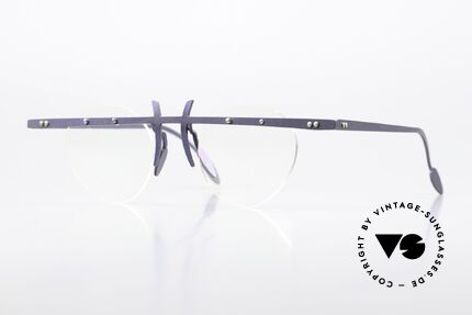 Theo Belgium Tita VI 9 90er Brille Blau Metallic, Theo Belgium: die eigenwilligste Brillenmarke, weltweit, Passend für Damen