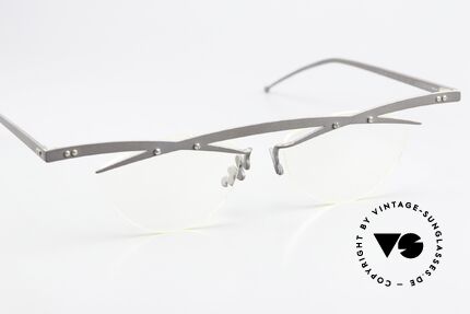 Theo Belgium Tita III 9 Crazy Vintage Brille XL 90er, ungetragenes Theo-Original und KEINE RETROBRILLE!, Passend für Herren und Damen