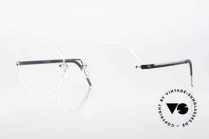 Lindberg 2324 Strip Titan Grosse Runde Randlosbrille Details