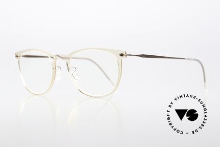 Lindberg 6529 47 NOW Edle Damenbrille Transparent, sehr hochwertiges Compositematerial mit Titanbügeln, Passend für Damen