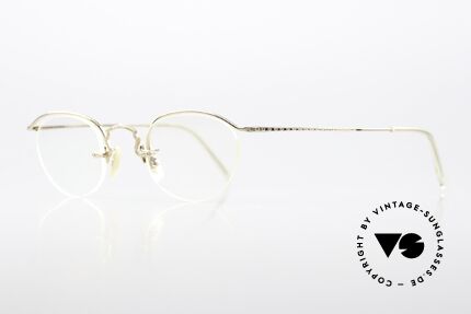 Oliver Peoples OP29C Gold-Filled Brille Von 1991, kombiniert mit dem intellektuellen Styling der 1960er, Passend für Herren und Damen