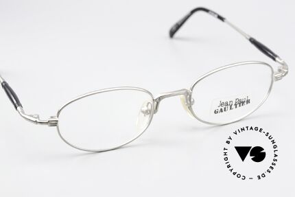 Jean Paul Gaultier 55-7202 Titanium Vintage Brille 90er, KEINE RETROmode; ein altes Gaultier Unikat von 1997, Passend für Herren und Damen