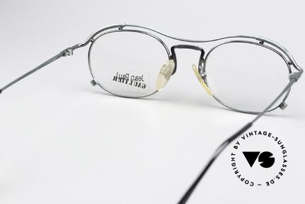 Jean Paul Gaultier 55-2170 90s Brille Tannengrün Metall, KEINE RETRObrille; sondern ein Original von 1997, Passend für Herren und Damen