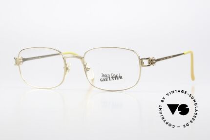 Jean Paul Gaultier 55-6107 Vergoldete Designerbrille Details