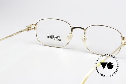 Jean Paul Gaultier 55-6107 Vergoldete Designerbrille, Rahmen kann beliebig verglast werden (optisch/Sonne), Passend für Herren und Damen