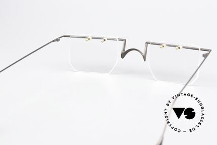 Paul Chiol 2021 Architekten Vintage Brille, die Fassung (im Bauhaus Stil) ist beliebig verglasbar, Passend für Herren und Damen