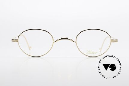 Lunor II 20 Vergoldete Fassung Small, Mod. 20 der Lunor "II"-Serie (Vollrandmetallfassung), Passend für Herren und Damen