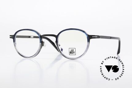 JF Rey JF2677 Pantobrille In Blau Grau Details