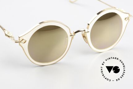 Chrome Hearts Bella Hadid White Pearl Gold Verspiegelt, kombiniert die schönen Dinge Ästhetik & Qualität, Passend für Damen