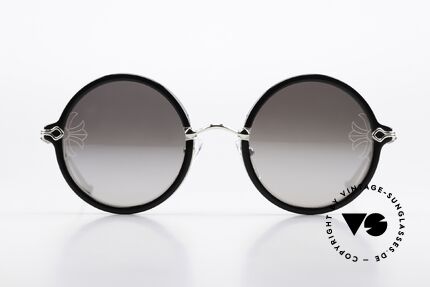 Chrome Hearts Moist Rockstar Sonnenbrille 2017, 'Fleur de Lis' Dekoration & aus 925 Sterling Silber, Passend für Herren und Damen