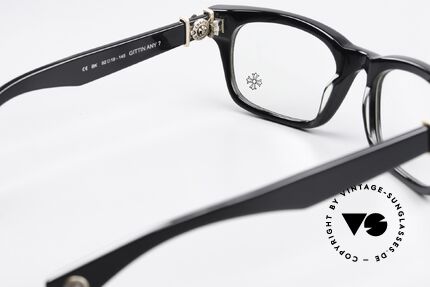 Chrome Hearts Gittin Any 52 Rockstar Brille 52mm Größe, ungetragenes Exemplar mit original C.H. Demogläsern, Passend für Herren