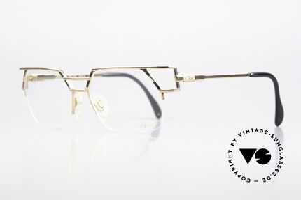 Cazal 248/3 Original 90er No Retro Brille, klassische Kolorierung in gold & schwarz, Gr. 56/16, Passend für Herren und Damen