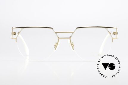Cazal 248 90er No Retro Originalbrille, halb rahmenlos in TOP-Qualität (made in Germany), Passend für Herren und Damen