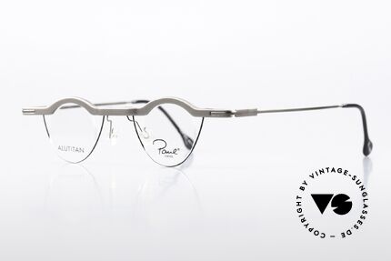 Paul Chiol 2019 Rare Bauhaus Brille Titanium, filigran ausgeklügelte Formen; schlichtweg mondän, Passend für Herren und Damen