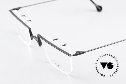 Paul Chiol 2021 Architekten Brille Eckig, Gläser sind mit kleinen Schrauben am Rahmen fixiert, Passend für Herren und Damen