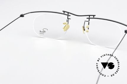 Paul Chiol 10 Kunst Und Handwerk Brille, ungetragenes Modell '10' in schwarz, in Größe 48/18, Passend für Herren und Damen