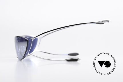 Parasite Sporn Star Futuristische Sonnenbrille, charakteristische Doppelbügel = Haltesystem 'STEREO', Passend für Herren und Damen