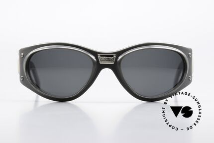 Jean Paul Gaultier 56-5001 Wrap Industrial Sonnenbrille, massiver, schwerer Azetat-Rahmen im Wrap-Design, Passend für Herren