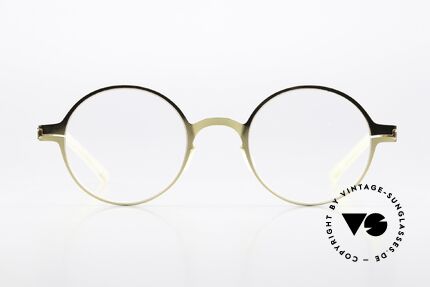 Mykita Pit Runde Brille Glossy Gold, runde Brillenfassung, NO1 Collection von 2016-2017, Passend für Herren und Damen