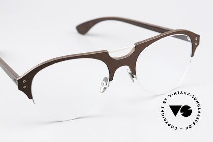 Lucas de Stael Minotaure MTN16 Nylorbrille Echt Kalbsleder, ungetragen von 2017; Lieferung in einem de Staël Etui, Passend für Herren und Damen