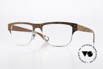 Lucas de Stael Nemus 14 Holz Rindsleder Naturbrille Details