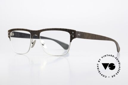 Lucas de Stael Nemus 14 Brille Aus Naturprodukten, Naturprodukt mit Leder-Überzug (Connoisseur-Brille), Passend für Herren