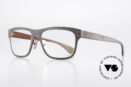 Lucas de Stael Stratus Thin 10 Luxusbrille Mit Lederüberzug, Luxusmodell mit Leder-Überzug (Connoisseur-Brille), Passend für Herren