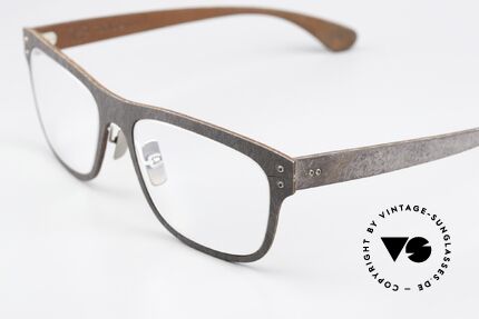 Lucas de Stael Stratus Thin 10 Luxusbrille Mit Lederüberzug, Stratus Thin Collection mit adjustierbaren Nasenpads, Passend für Herren