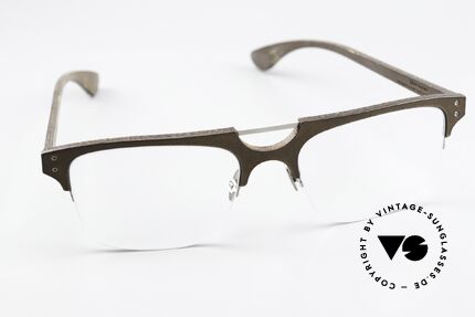 Lucas de Stael Minotaure Thin 15 Herrenbrille Lederüberzogen, ungetragen von 2018; Lieferung in einem de Staël Etui, Passend für Herren