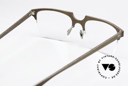 Lucas de Stael Minotaure Thin 15 Herrenbrille Lederüberzogen, diese Fassung ist beliebig verglasbar (gleitsichtfähig), Passend für Herren