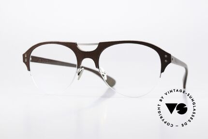 Lucas de Stael Minotaure Thin 16 Aviator Brille Halb Randlos Details