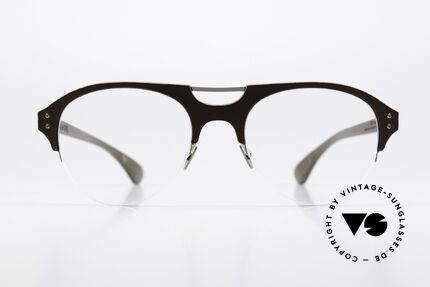 Lucas de Stael Minotaure Thin 16 Aviator Brille Halb Randlos, interessante Aviator-Fassung (handmade in France), Passend für Herren und Damen