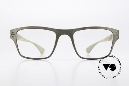 Lucas de Stael Petrus P07 Perlschiefer Leder Brille, eine einzigartige Designerbrille; handmade in France, Passend für Herren
