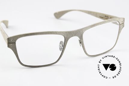Lucas de Stael Petrus P07 Perlschiefer Leder Brille, ungetragen von 2017; Lieferung in einem de Staël Etui, Passend für Herren