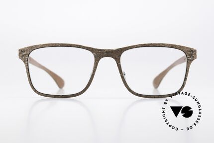 Lucas de Stael Stratus Thin 02 Copper Granite Leder Braun, eine klassische Designerbrille; handmade in France, Passend für Herren