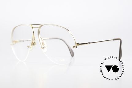Cazal 715 80er Designer Brille Herren, außergewöhnliche Rahmenkonstruktion (Bohrbrille), Passend für Herren