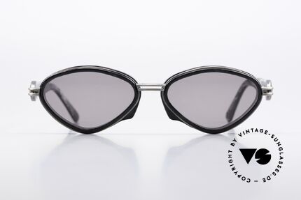 Jean Paul Gaultier 56-0015 Steampunk 90er Sonnenbrille, markante Rahmengestaltung 'Steampunk Stil', Passend für Herren und Damen